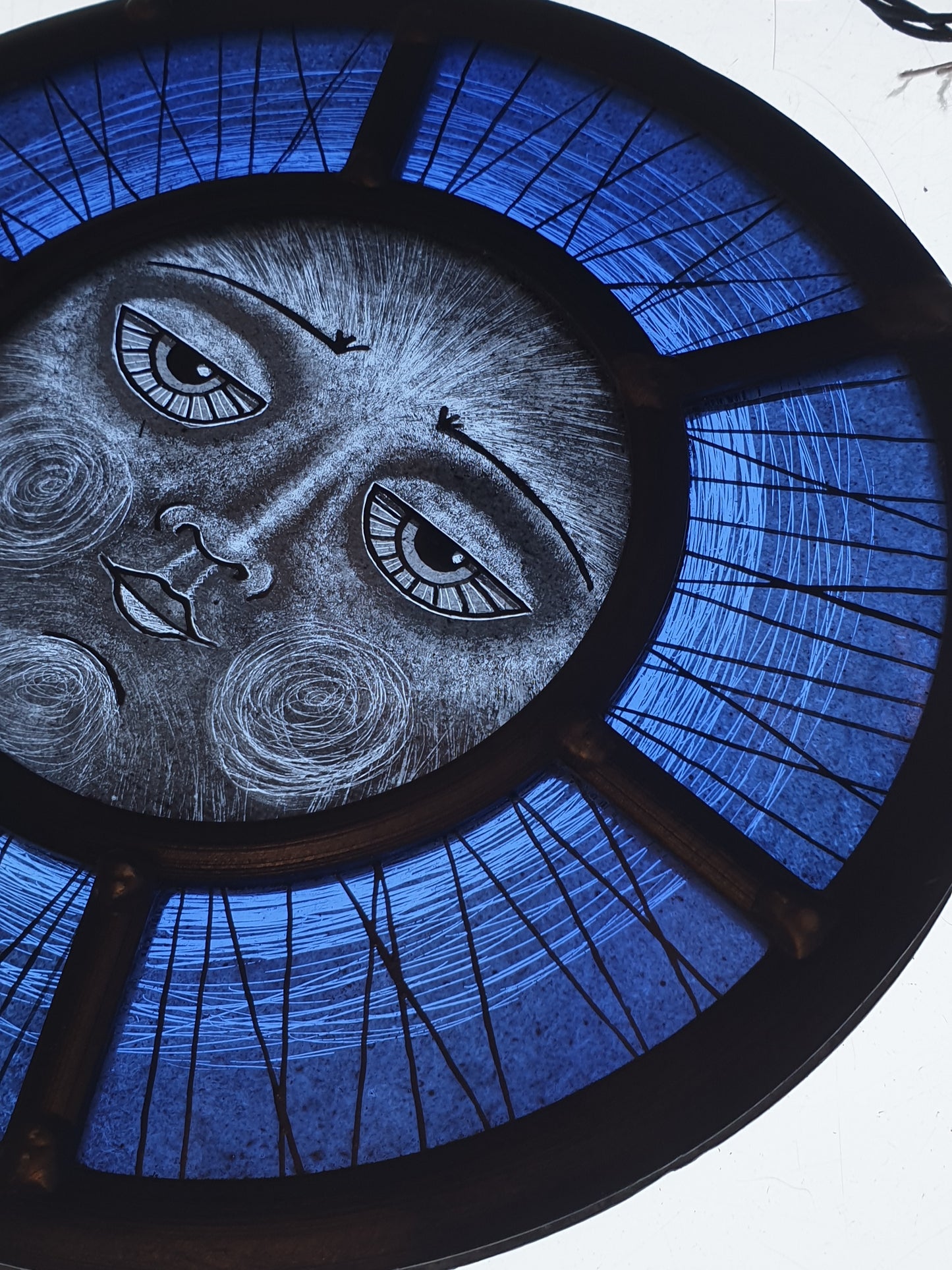 Glowing Serene Blue Moon