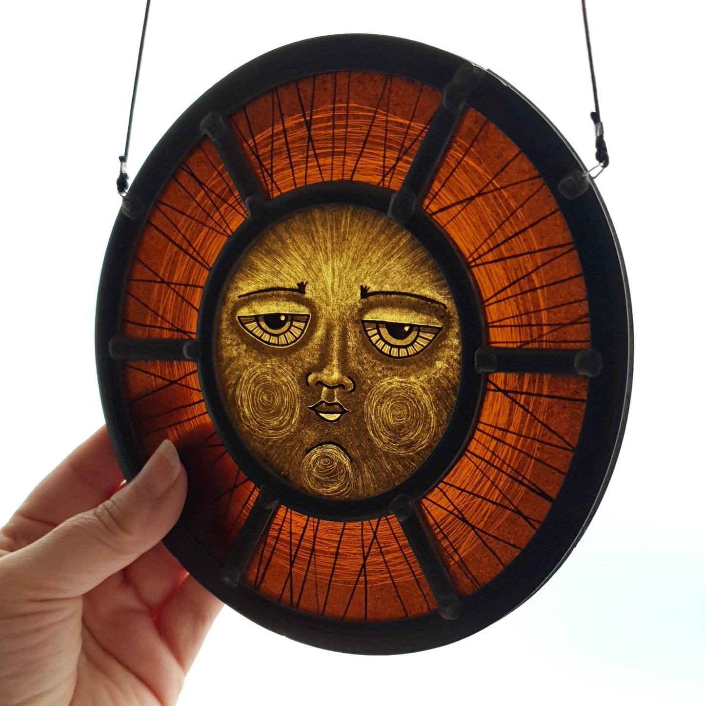 Glowing Serene Amber Sun