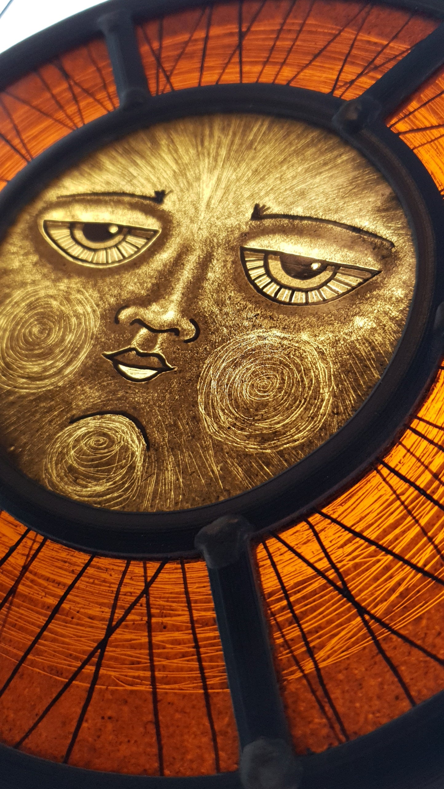 Glowing Serene Amber Sun
